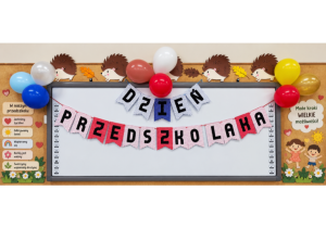 Napis dzień przedszkolaka.