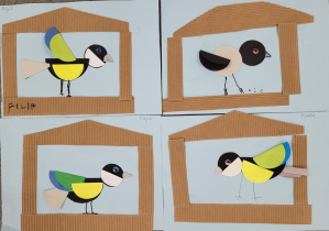 Prace plastyczne - Ptaki w karmniku