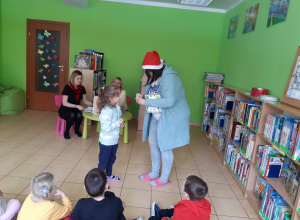 Spotkanie z Panią Mikołajową w bibliotece