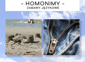 Plakat - Homonimy - zabawy językowe