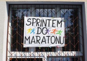 Plakat akcji "Sprintem do maratonu"