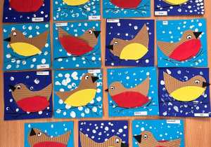 Galeria prac - ptaszki.