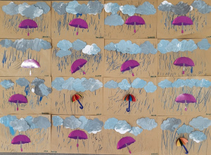 Prace plastyczne w grupie 4