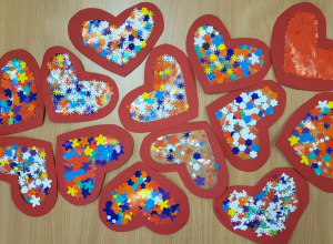 Prace plastyczne w grupie 4