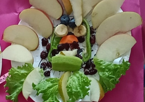 Praca konkursowa "Kreatywnie na talerzu".