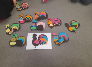 Zdjęcie kogutków łowickich