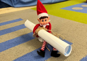 Teo z listem do dzieci.