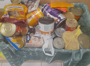 Zdjęcie zebranych darów