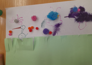 Zdjęcie jednej z gotowych prac dzieci.