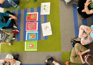 Ilustracje wzrostu fasoli.