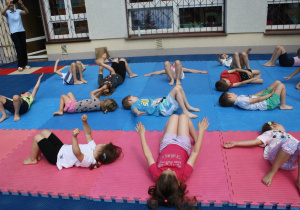 Zajęcia z trenerem judo.